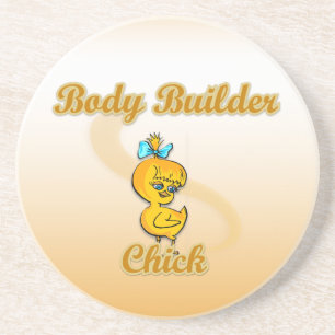 Body Builder Chick Coaster