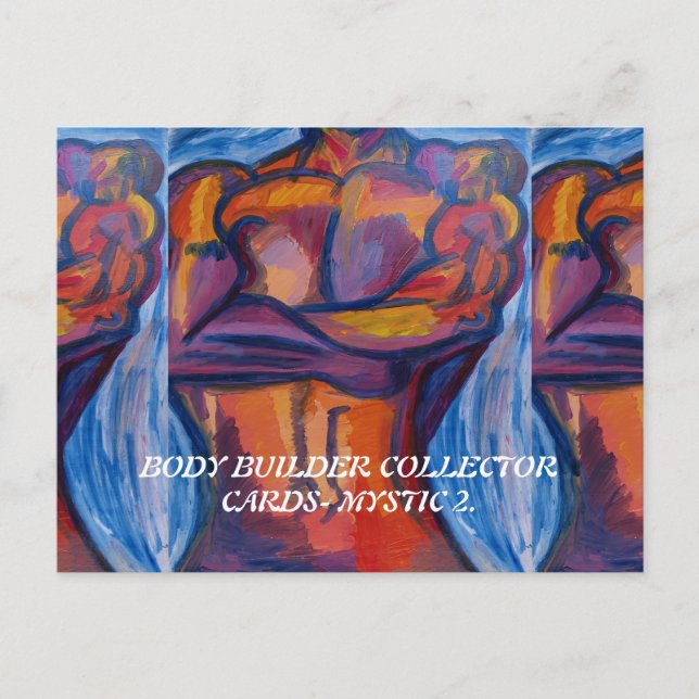 BODY BUILDER COLLECTOR CARDS BY PAULA REILLY. (Front)