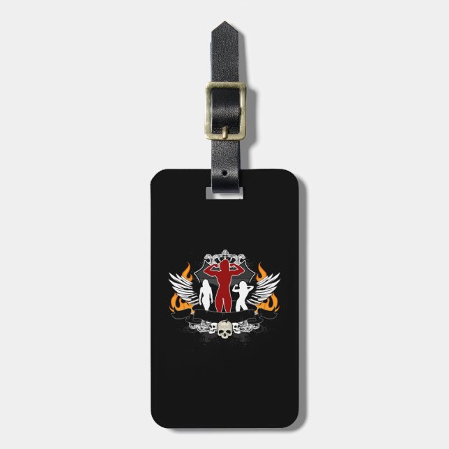 Body Builder - Female Luggage Tag (Front Vertical)
