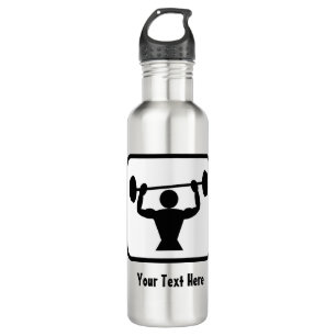 Body Builder / Muscleman Graphic - Personalizable 710 Ml Water Bottle