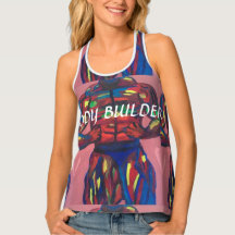 BODY BUILDER TANK TOP DESIGN BY PAULA REILLY.