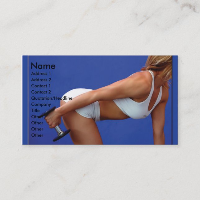 Body Building Business Card (Front)