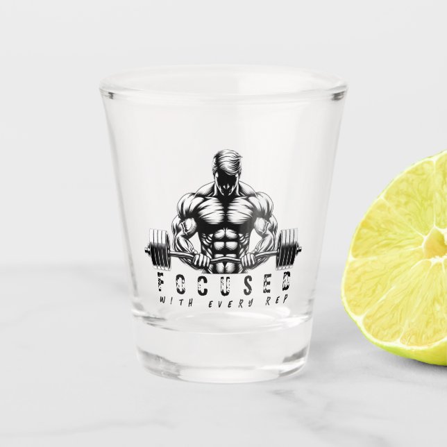Body Building-Fitness Shot Glass (Front)