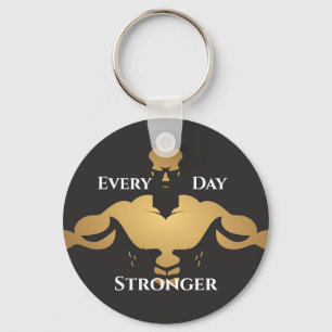Body Building Fitness Sport Motivational Men Gym  Key Ring