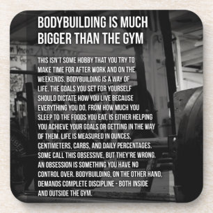 "Body building" Motivational Coaster