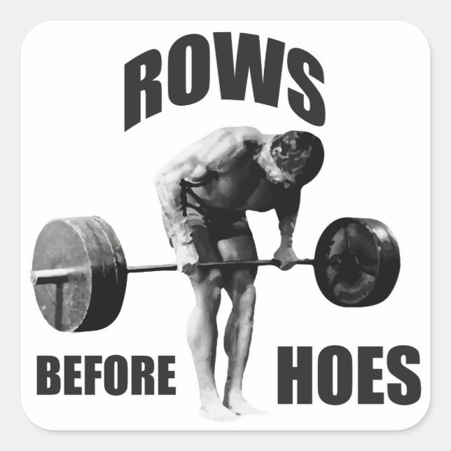 "Body Building" Motivational Humour Square Sticker (Front)