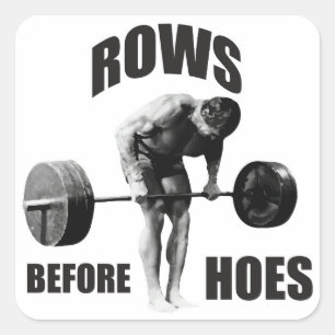 "Body Building" Motivational Humour Square Sticker