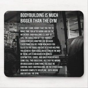 "Body building" Motivational Mouse Mat