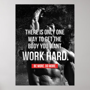 "Body Building" Motivational Poster