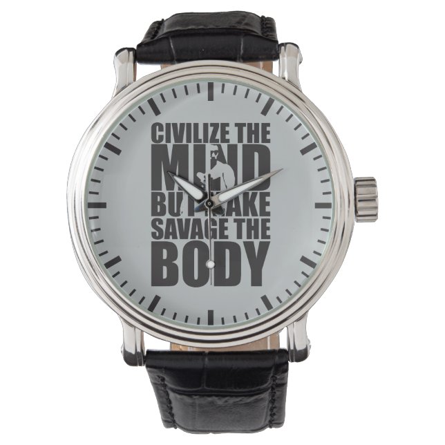 "Body building" Motivational Watch (Front)