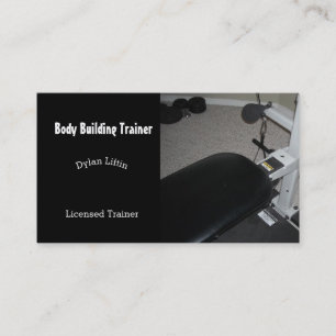 Body Building Trainer Business Card