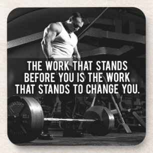 "Body building" Workout Motivational Coaster