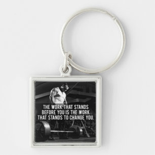 "Body building" Workout Motivational Key Ring