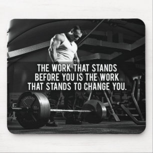"Body building" Workout Motivational Mouse Mat