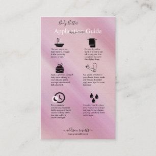 Body Butter Application Guide Elegant Glam   Business Card