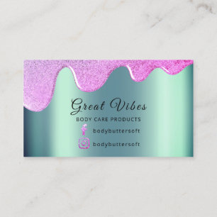 Body Butter Drips Product Packaging Social Media Business Card