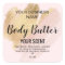 body butter gold blush pink classic  square sticke