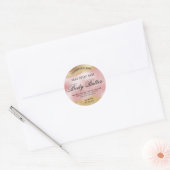 Body Butter Labels Pink With Gold Ink (Envelope)