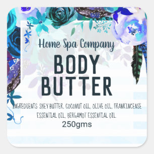 Body Butter Square Sticker