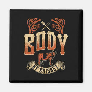 Body By Brisket Bbq Grill Byckyard Cookout Pitmast Magnet