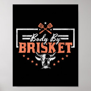 Body By Brisket, Bbq Poster
