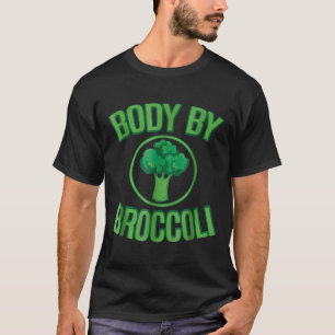Body By Broccoli Vegan Funny Gym Training T-Shirt