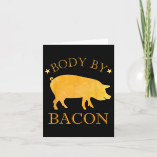 Body By Bycon Bbq Grilling Ham Loving Men's Funny Card