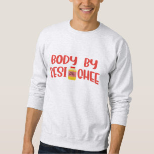 Body By Ghee   Desi Indian Funny Hoodie