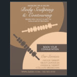 Body Contouring Body Sculpting Massage Flyer<br><div class="desc">Body Contouring & Body Sculpting Flyer for Massage Therapist -Wood Therapy Flyers</div>