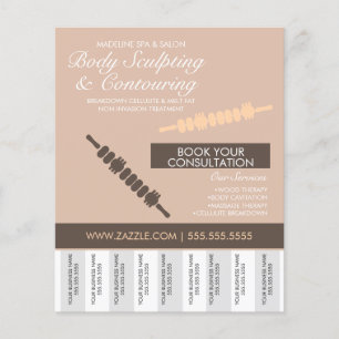 Body Contouring & Body Sculpting Tear Off  Flyer