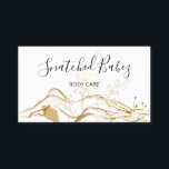 Body Logo Sculpting QRCODE Rose Gold Flowers Business Card<br><div class="desc">florenceK luxury beauty salon collection</div>