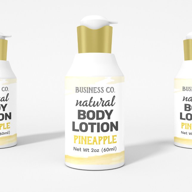Body Lotion Label | Yellow Gold (Creator Uploaded)
