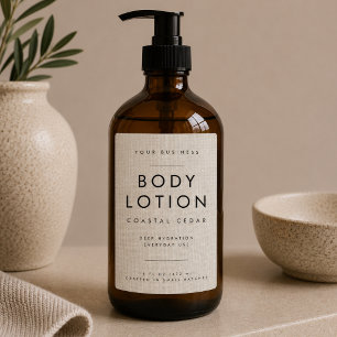 Body Lotion Linen Label