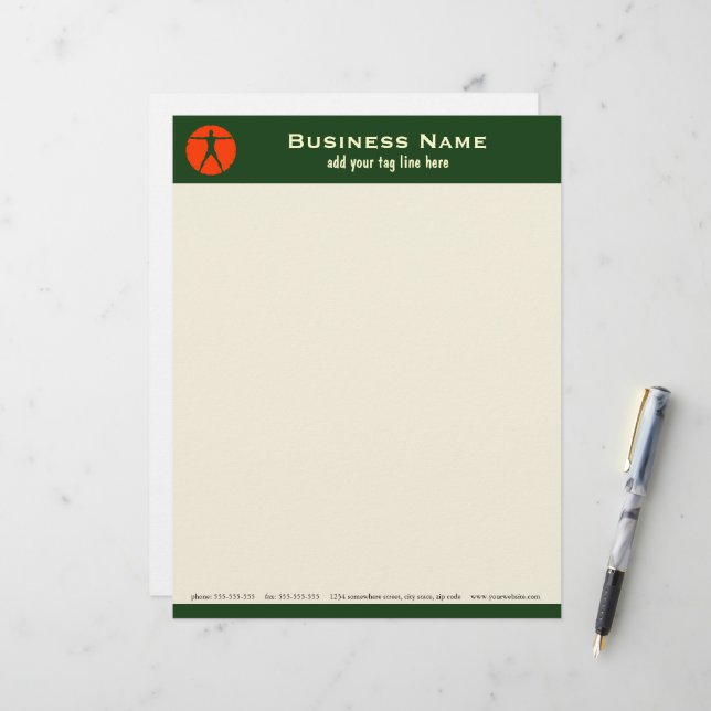 Body Madness Coach or Personal Trainer Letterhead (Front/Back In Situ)