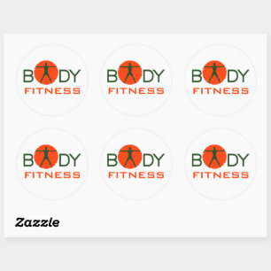 Body Madness Fitness Custom Round Stickers