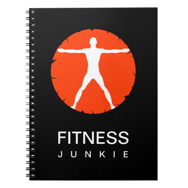 Body Madness Sports Fitness Junkie Custom Notebook (Front)