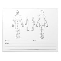 Body Map Note Pad - SOAP Note