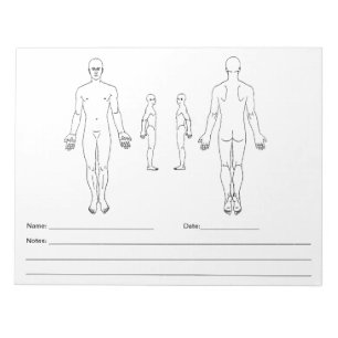 Body Map Note Pad - SOAP Note