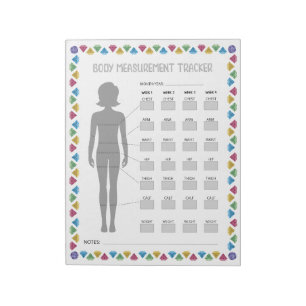 Body Measurements Tracker  Notepad