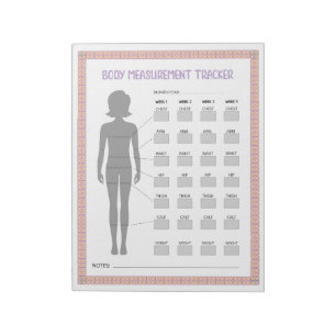 Body Measurements Tracker  Notepad