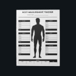 Body Measurements Weight Loss Fitness Tracker Boy Notepad<br><div class="desc">Body Measurements Weight Loss Fitness Tracker Boy Notepad. Log your progress each week with this body measurement tracker notepad.</div>