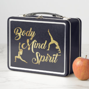 BODY, MIND, SPIRIT METAL LUNCH BOX