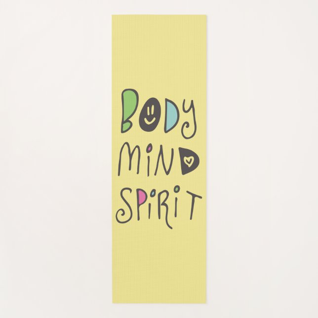 Body Mind Spirit Yoga Mat (Front)