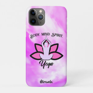 BODY MIND SPIRIT YOGA Meditation Aasana iPhone 11 Pro Case