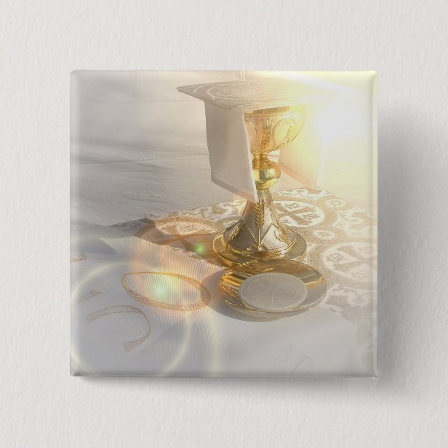 Body of Christ  Square Pin (Front)