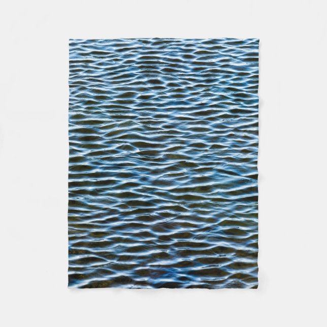 Body of water during daytime fleece blanket (Front)