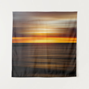 Body of water during sunset tapestry
