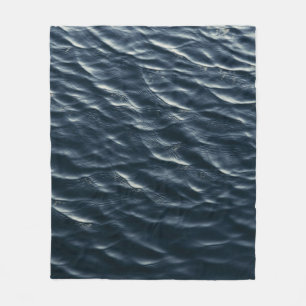 Body of water in the morning fleece blanket