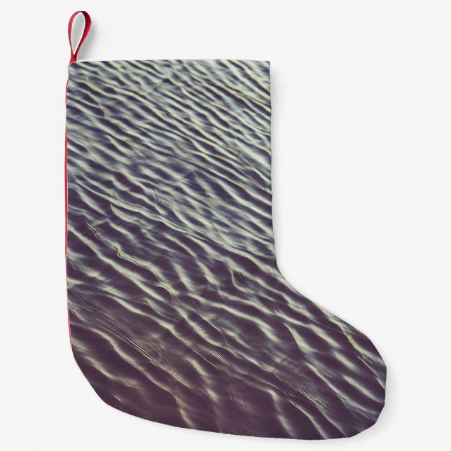 BODY OF WATER SMALL CHRISTMAS STOCKING (Front)
