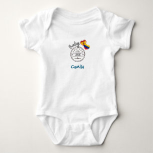 Body Para Bicultural Baby Venezuela + Spain "Arri Bodysuit